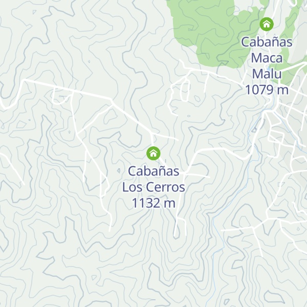 Map of Cabañas Los Cerros