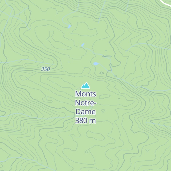 Map of Monts Notre-Dame