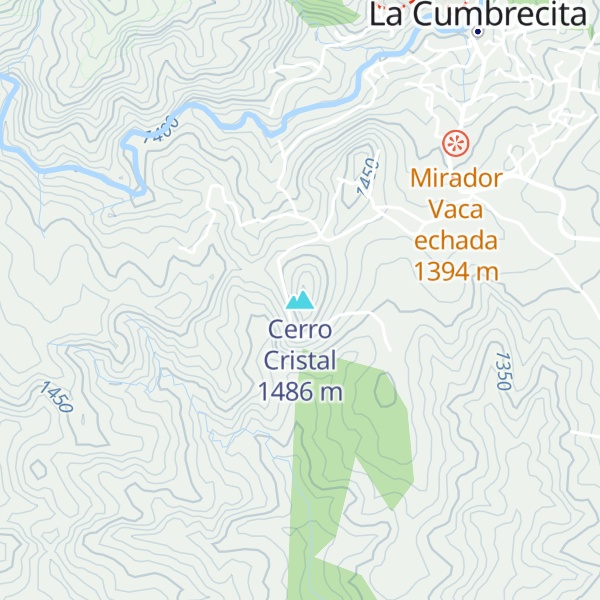 Map of Cerro Cristal