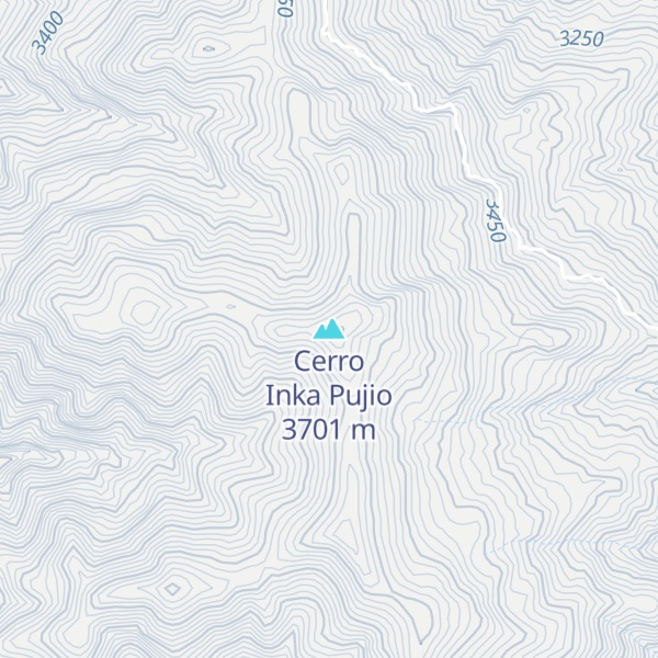 Map of Cerro Inka Pujio