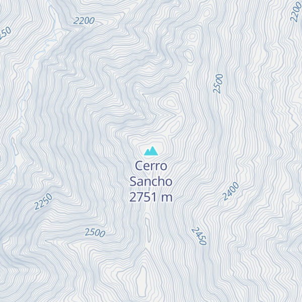 Map of Cerro Sancho