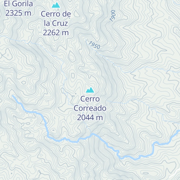 Map of Cerro Correado