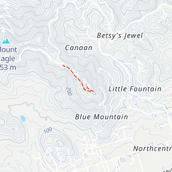 Map of Blue Mountain