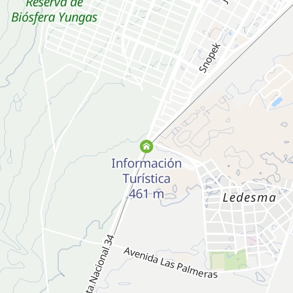 Map of Información Turística