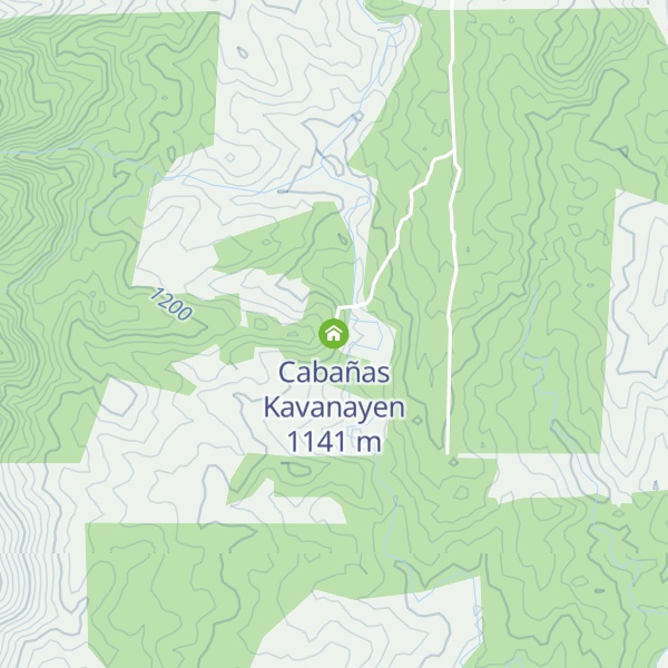 Map of Cabañas Kavanayen