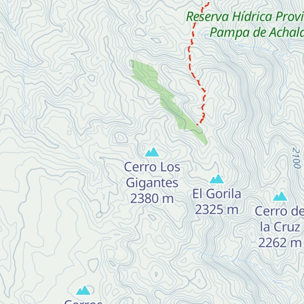 Map of Cerro Los Gigantes