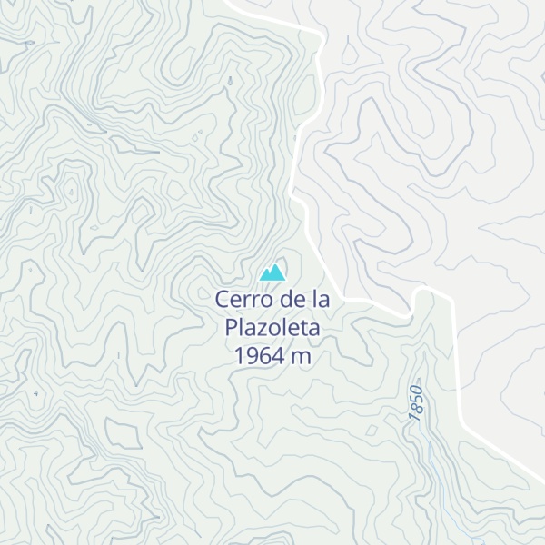 Map of Cerro de la Plazoleta