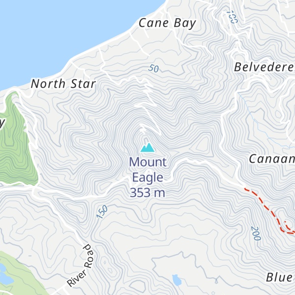 Map of Mount Eagle