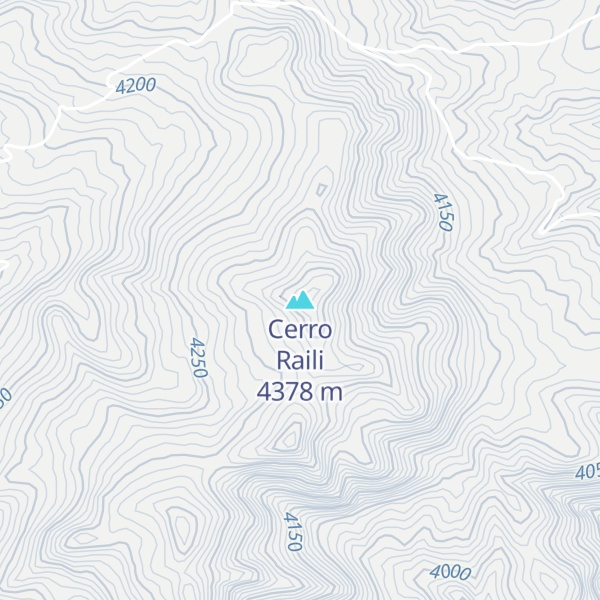 Map of Cerro Raili