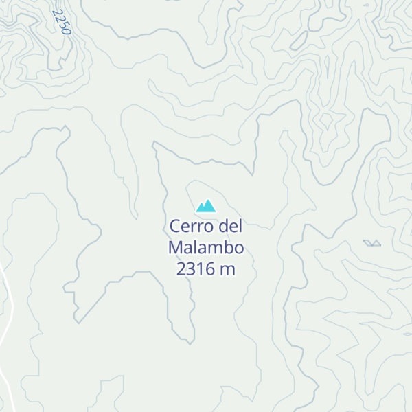Map of Cerro del Malambo