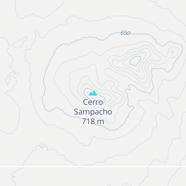 Map of Cerro Sampacho