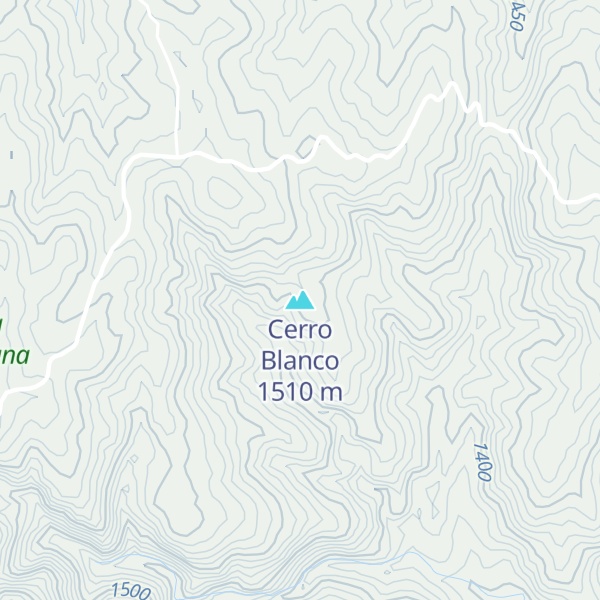 Map of Cerro Blanco