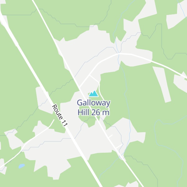 Map of Galloway Hill