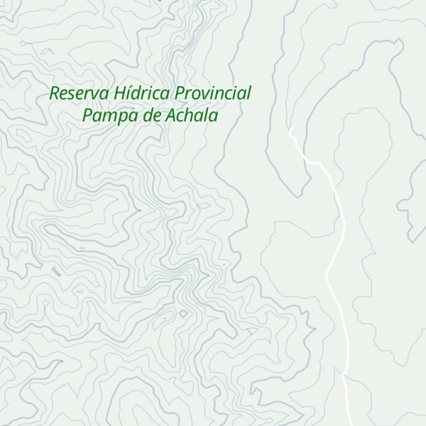 Map of Refugio Pampa Rancho Mogotes