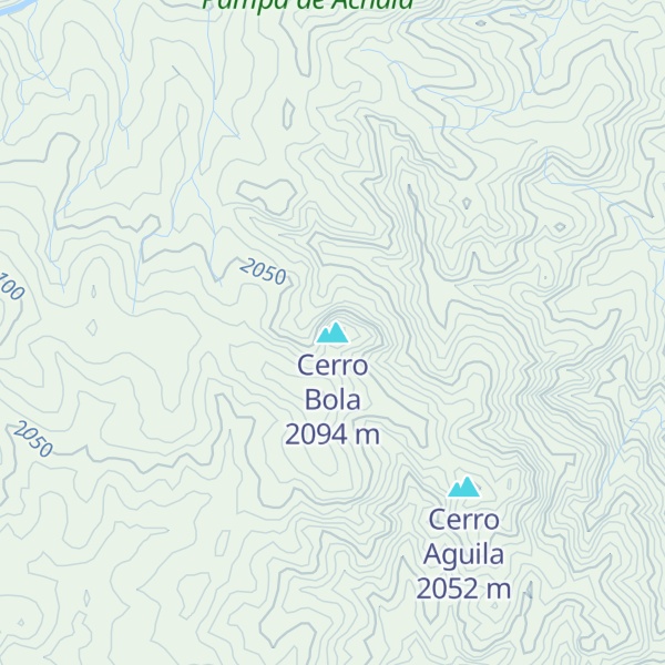 Map of Cerro Bola