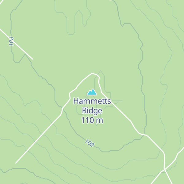 Map of Hammetts Ridge