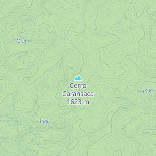 Map of Cerro Caransaca