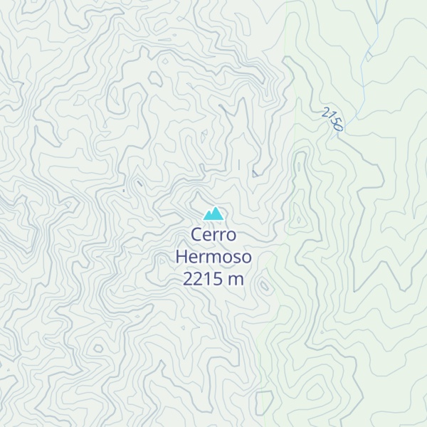 Map of Cerro Hermoso