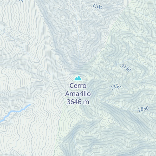 Map of Cerro Amarillo