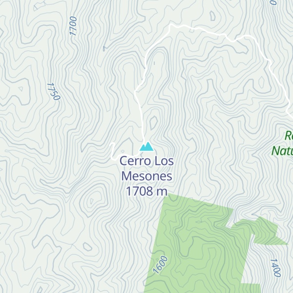 Map of Cerro Los Mesones