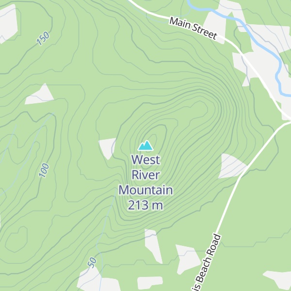 Map of West River Mountain