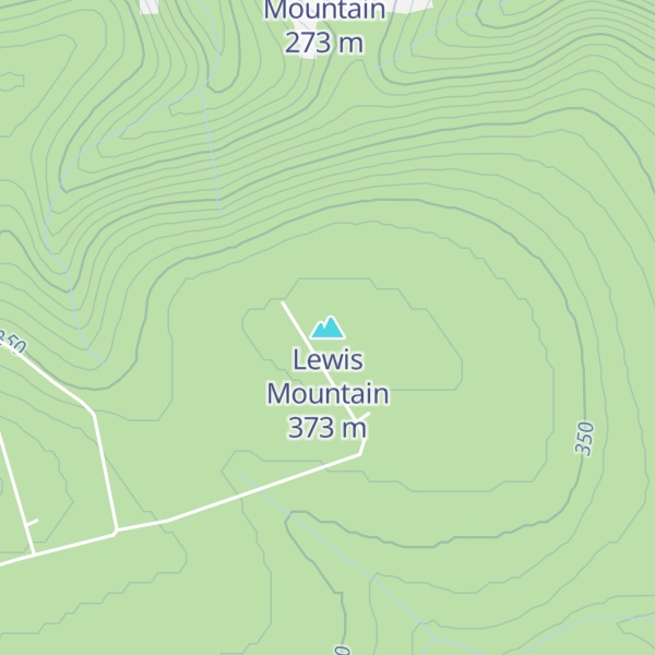 Map of Lewis Mountain