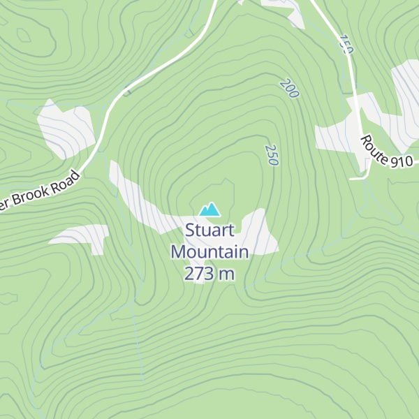 Map of Stuart Mountain