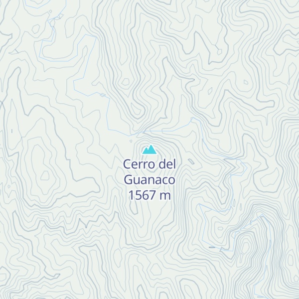 Map of Cerro del Guanaco