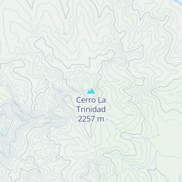 Map of Cerro La Trinidad