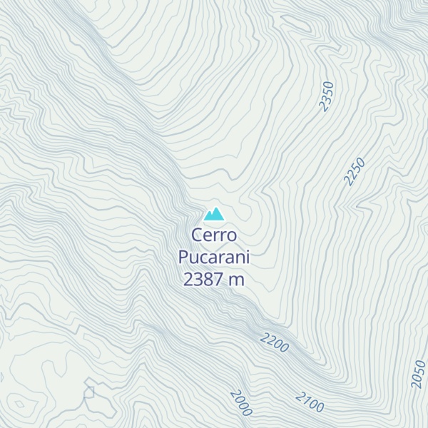 Map of Cerro Pucarani