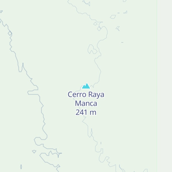 Map of Cerro Raya Manca