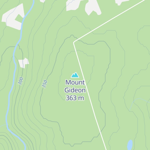 Map of Mount Gideon