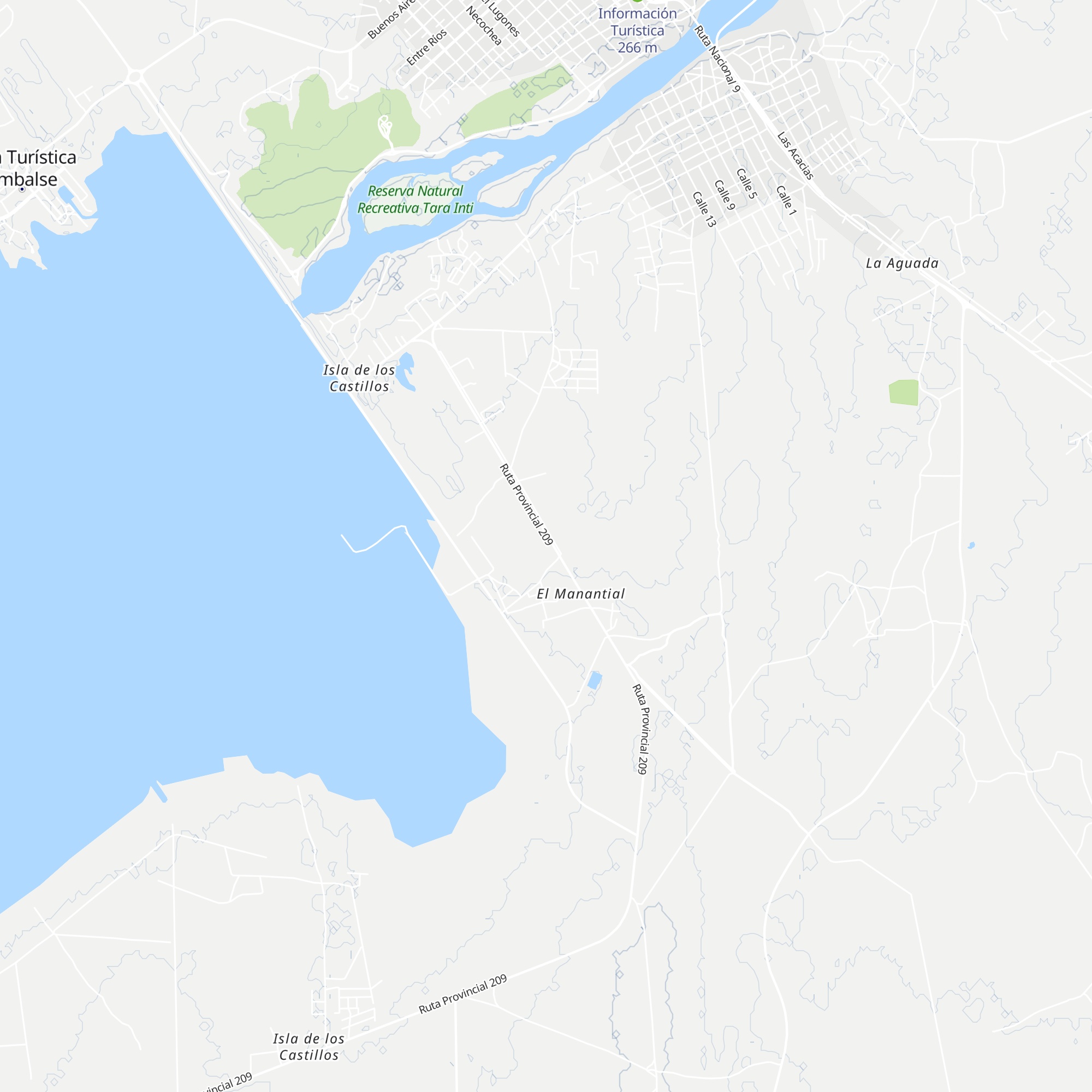 Cabañas Rio Hondo map