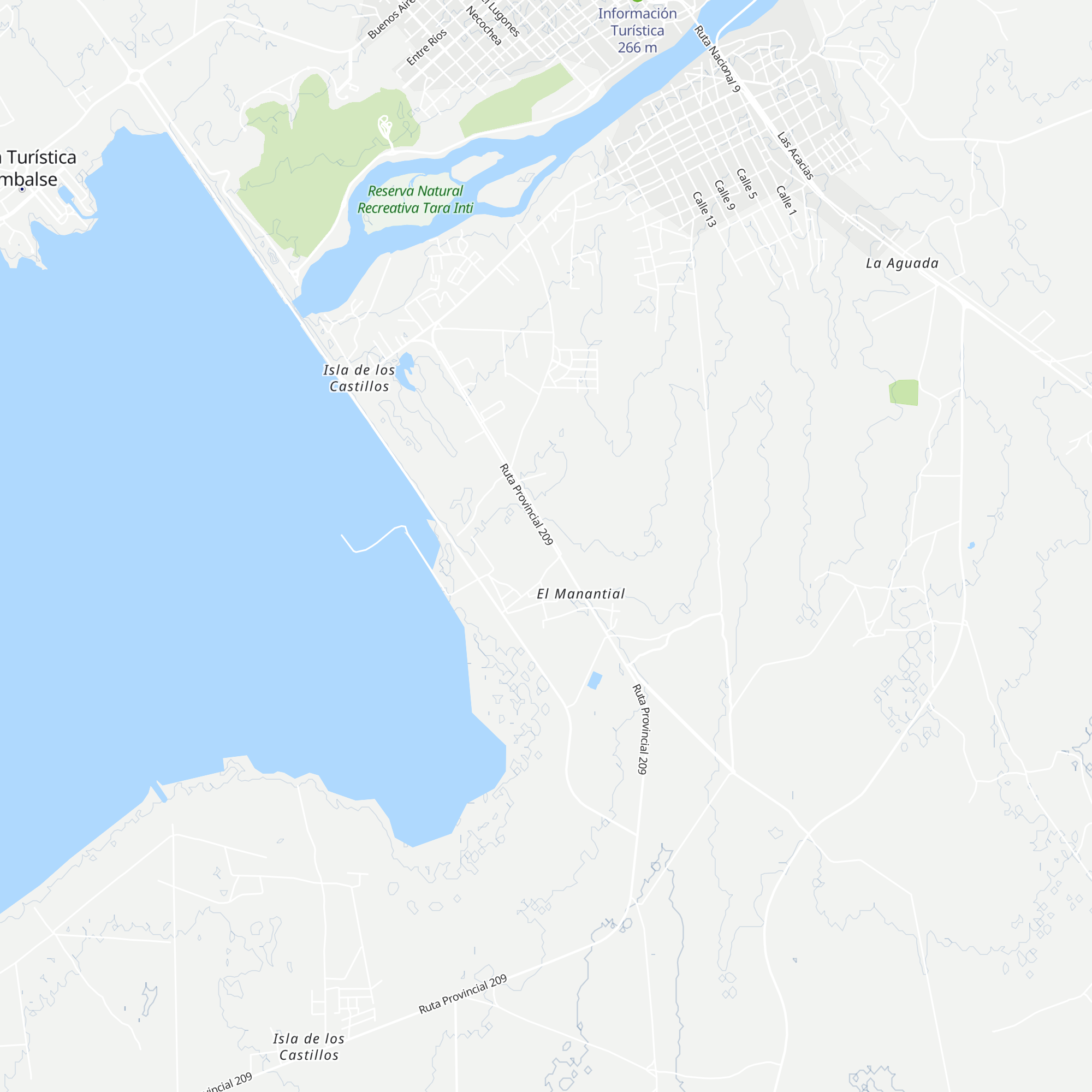 Cabañas Rio Hondo map