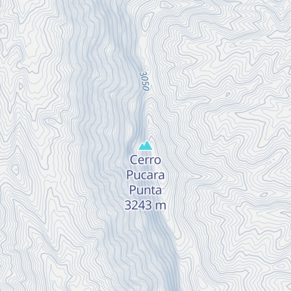 Map of Cerro Pucara Punta