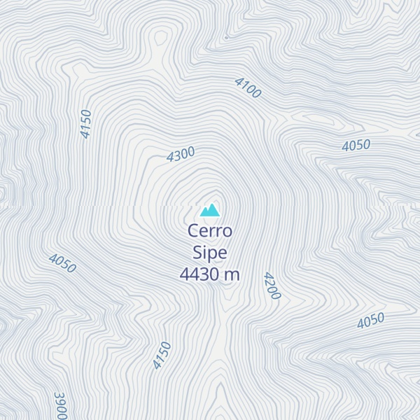 Map of Cerro Sipe