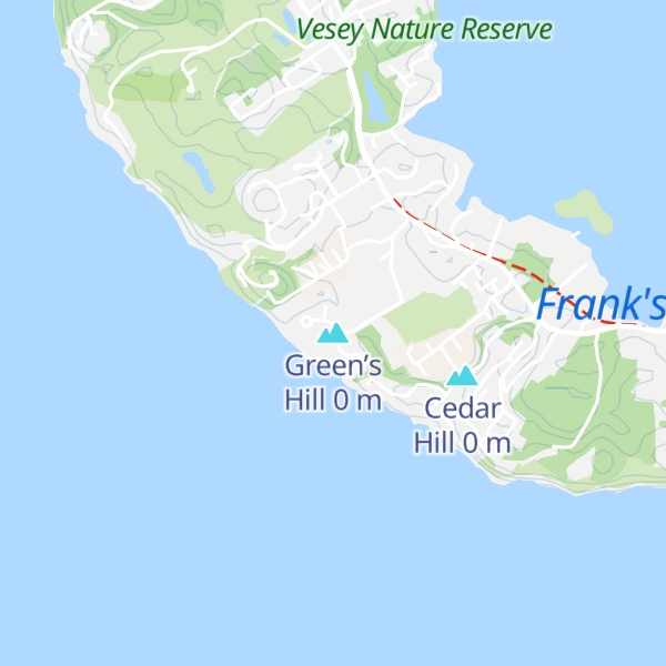 Map of Green’s Hill