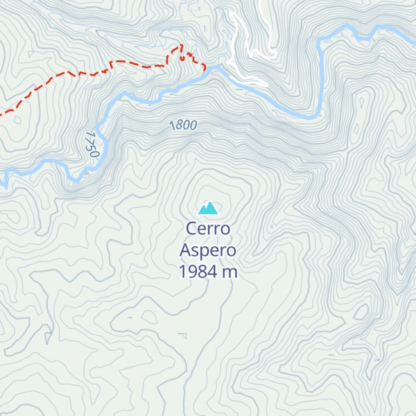 Map of Cerro Aspero