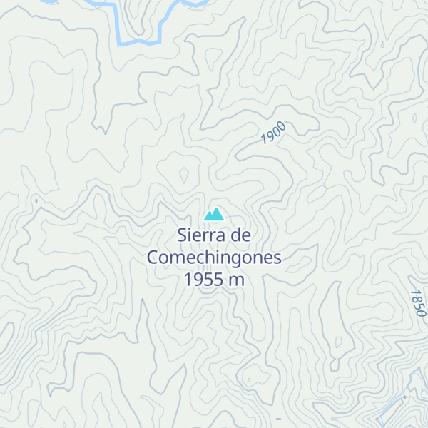 Map of Sierra de Comechingones