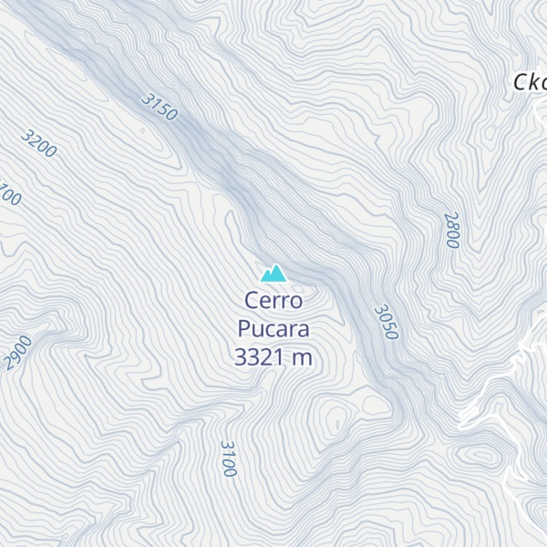 Map of Cerro Pucara