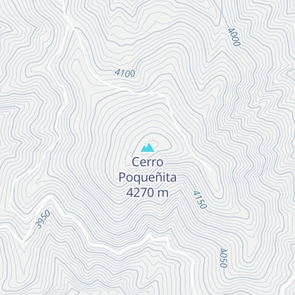 Map of Cerro Poqueñita
