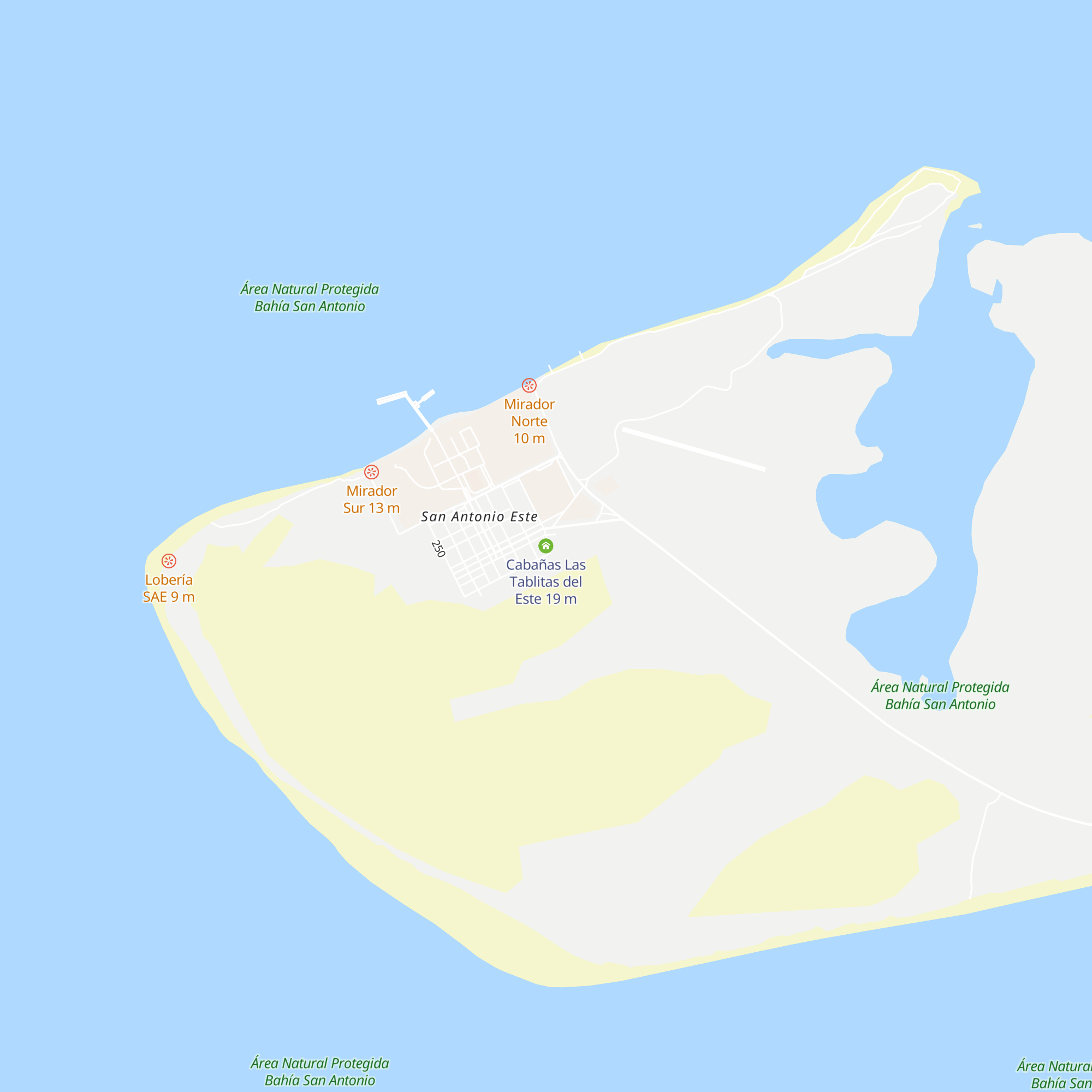 Cabañas Las Tablitas del Este map