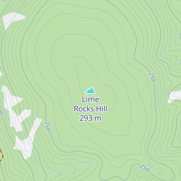 Map of Lime Rocks Hill