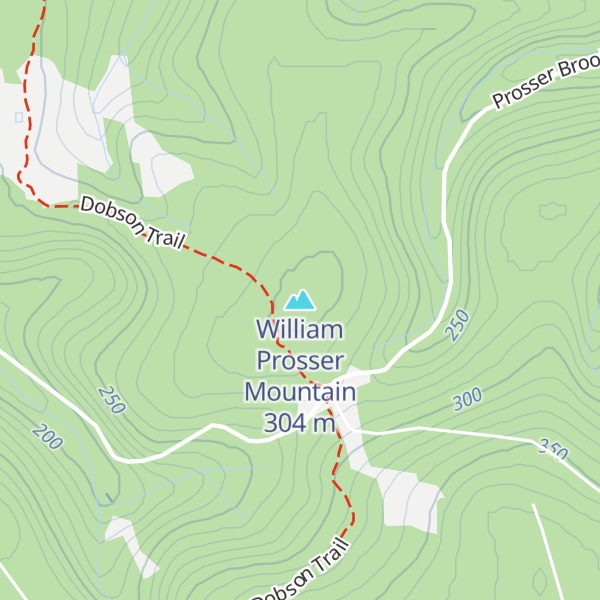Map of William Prosser Mountain