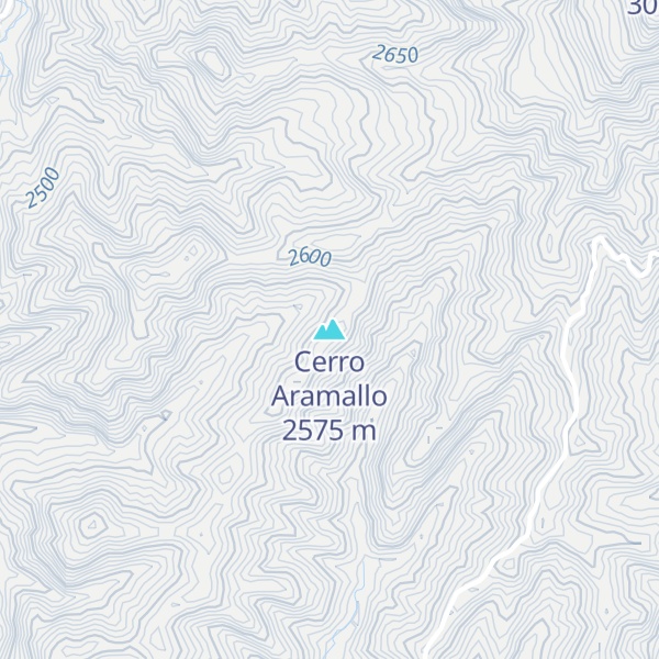 Map of Cerro Aramallo