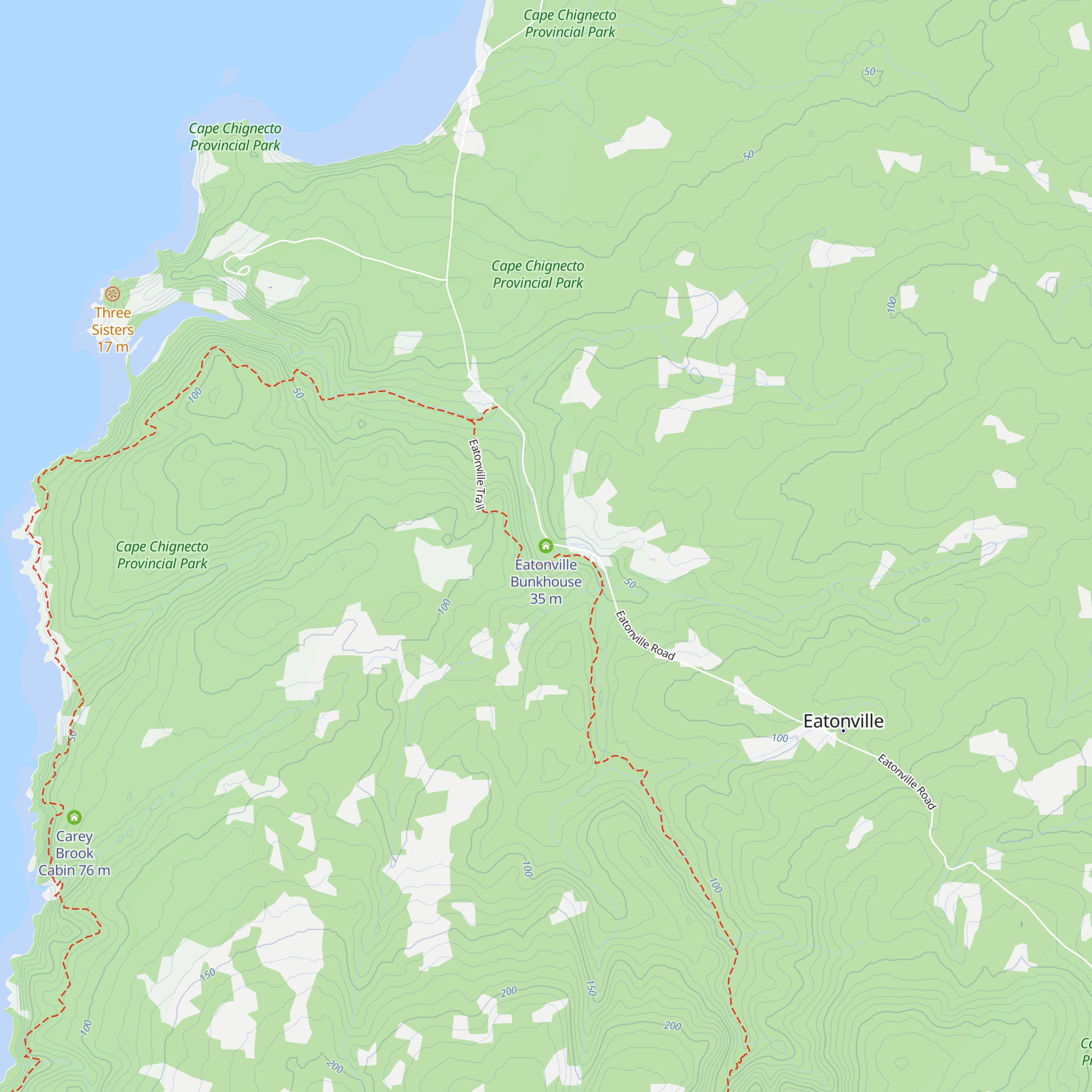 Eatonville Bunkhouse map