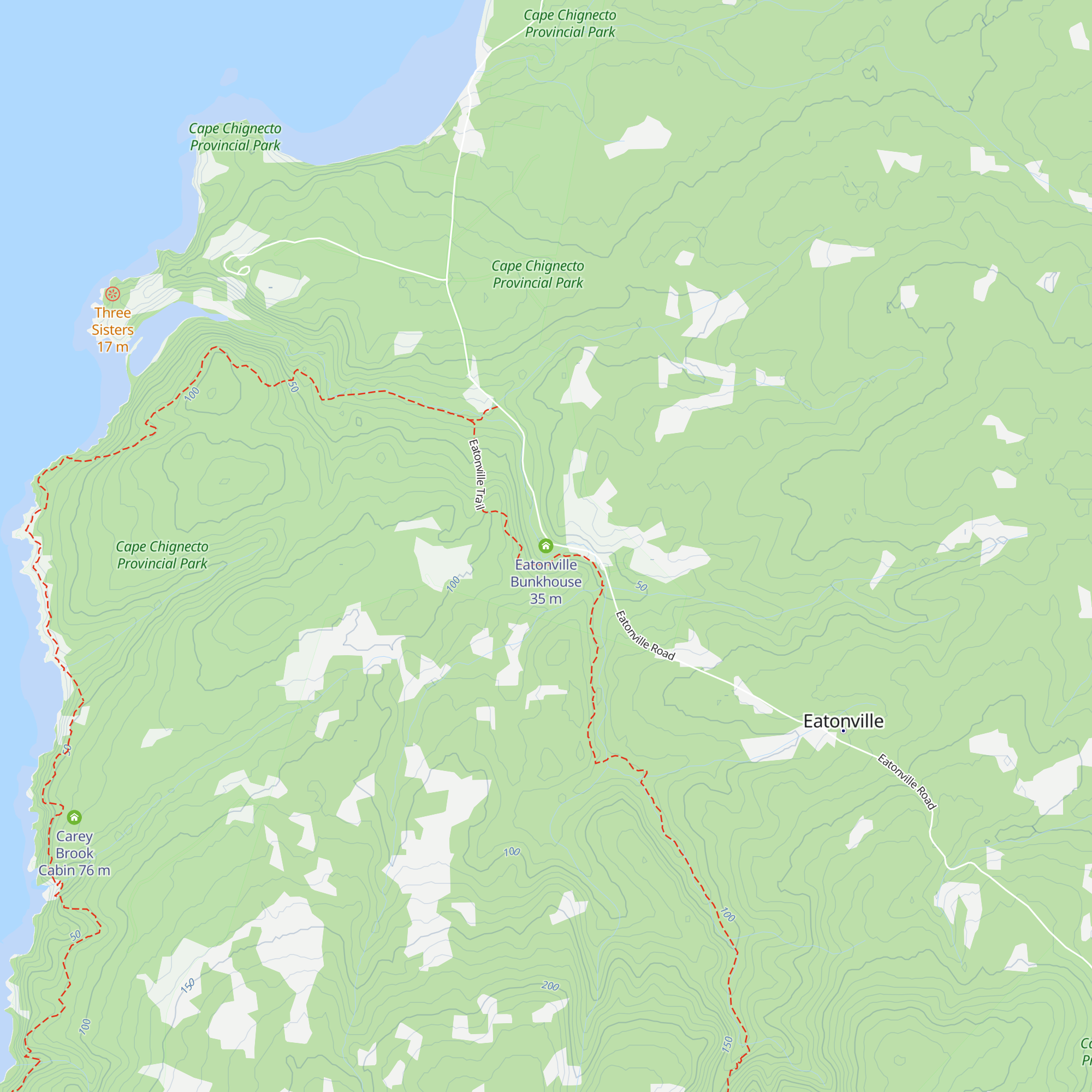 Eatonville Bunkhouse map