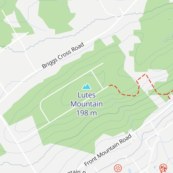Map of Lutes Mountain