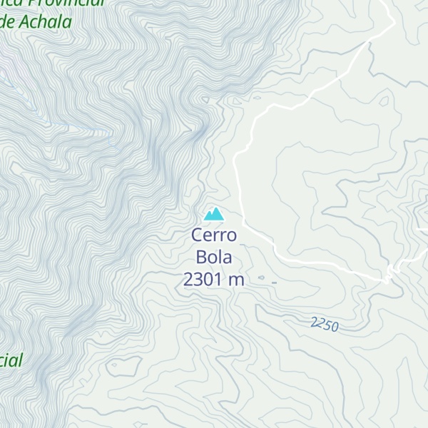 Map of Cerro Bola