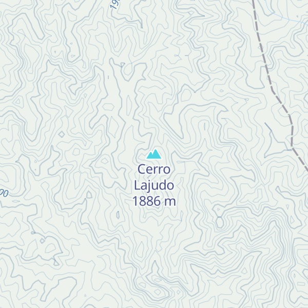 Map of Cerro Lajudo